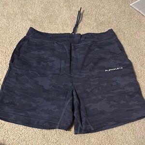 Alphalete Navy Camo Performance Shorts